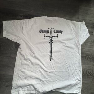 Orange County White Graphic Tee